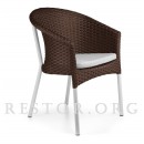 Кресло плетёное "Неаполь Лайт" (Марсель), из искусственного ротанга, всесезонное кресло, для ресторана, кафе, бара, паба....